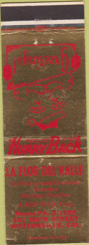 Matchbook Cover - La Flor Del Valle Wastsonville CA Mexican Grocery