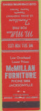 Matchbook Cover - McMillan Furniture Jacksonville FL