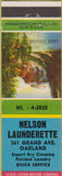 Matchbook Cover - Nelson Launderette Oakland CA WEAR