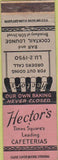 Matchbook Cover - Hector's New York City WEAR cafeterias