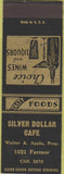 Matchbook Cover - Silver Dollar Cafe NO TOWN SAMPLE