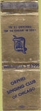 Matchbook Cover - Orphei Singing Club Chicago IL WEAR
