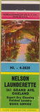 Matchbook Cover - Nelson Launderette Oakland CA