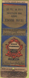 Matchbook Cover - Frank Mosner Shoes POOR