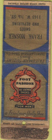 Matchbook Cover - Frank Mosner Shoes POOR
