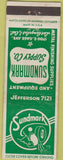 Matchbook Cover - Sundmark Supply Co metal finishing Los Angeles CA