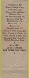 Matchbook Cover - Sundmark Supply Co metal finishing Los Angeles CA
