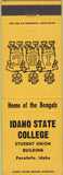 Matchbook Cover - Idaho State College Bengals Pocatello ID