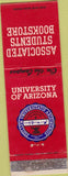 Matchbook Cover - University of Arizona Tucson AZ WEAR