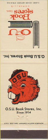 Matchbook Cover - Oregon State University Beavers Corvallis OR