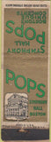 Matchbook Cover - Boston Pops Symphony MA WORN