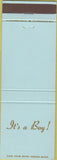 Matchbook Cover - It's a Boy Security Trust Co Pottstown PA