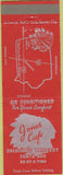Matchbook Cover - Jones Cafe Osceola IA