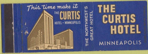 Matchbook Cover - Curtis Hotel Minneapolis MN