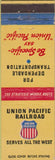 Matchbook Cover - Union Pacific Railroad