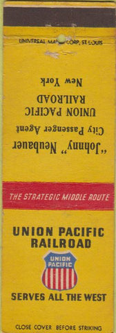 Matchbook Cover - Union Pacific Railroad