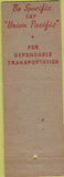 Matchbook Cover - Union Pacific Railroad