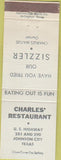 Matchbook Cover - Charles Restaurant Johnson City TX
