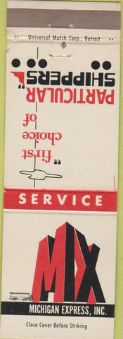 Matchbook Cover - Michigan Express Trucking