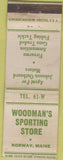 Matchbook Cover - Woodman's Sporting Store Norway ME WEAR