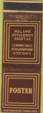 Matchbook Cover - Foster Trucking Indianapolis IN