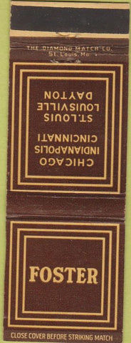 Matchbook Cover - Foster Trucking Indianapolis IN