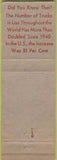 Matchbook Cover - Arco Auto Carriers Trucking Chicago IL WORN