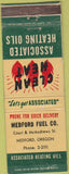 Matchbook Cover - Medford Fuel Co OR heating oil