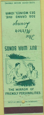 Matchbook Cover - Mirror Lounge Des Moines IA WEAR