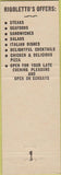Matchbook Cover - Rigoletto's Restaurant St Louis MO