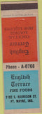 Matchbook Cover - English Terrace Fort Wayne IN