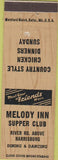 Matchbook Cover - Melody Inn Supper Club Harrisburg PA