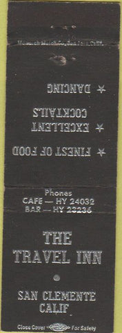 Matchbook Cover - The Travel Inn San Clemente CA