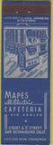Matchbook Cover - Mapes Cafeteria San Bernardino CA