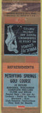 Matchbook Cover - Petrifying Springs Golf Course Kenosha WA Adance WORN