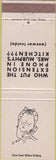 Matchbook Cover - Southern New England Telephone Co Bell
