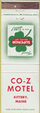 Matchbook Cover - Co Z Motel Kittery ME