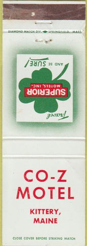 Matchbook Cover - Co Z Motel Kittery ME