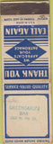 Matchbook Cover - Greengard's Bar STAMPED WEAR