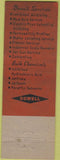 Matchbook Cover - Dowell Chemical Service oil  gas supply