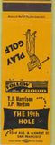 Matchbook Cover - 19th Hole San Francisco CA golf
