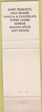 Matchbook Cover - Wade Motel Olive Hill KY dairy bar