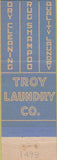 Matchbook Cover - Troy Laundry Co Chester PA