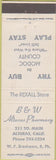 Matchbook Cover - B and W Alturas Drugs CA