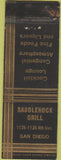 Matchbook Cover - Saddlerock Grill San Diego CA WEAR