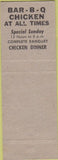 Matchbook Cover - Peg's Fish Shrimp House Huntington Park CA hillbilly