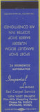 Matchbook Cover - Imperial Bowling Lanes Spokane WA blue