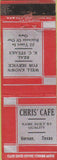 Matchbook Cover - Chris' Cafe Vernon TX