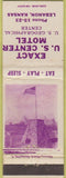 Matchbook Cover - Exact US Center Motel Lebanon KS WEAR