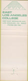 Matchbook Cover - East Los Angeles College Huskies CA